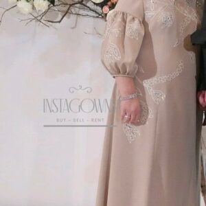Beautiful, slenderizing, classy custom gown For Sale