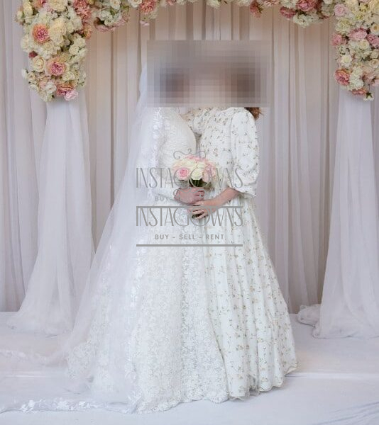 Unique soft and elegant multi colored gown