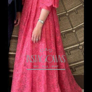 Stunning custom pink gown for sale!