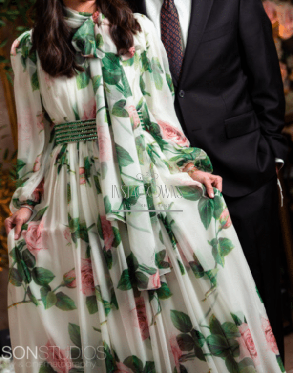 Gorgeous flowered  Dolce & Gabbana gown for Sale