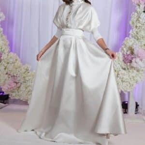 Stunning one of a kind ivory gown with beading! to sell/rent!