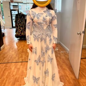 Stunning custom Raquel gown for sale