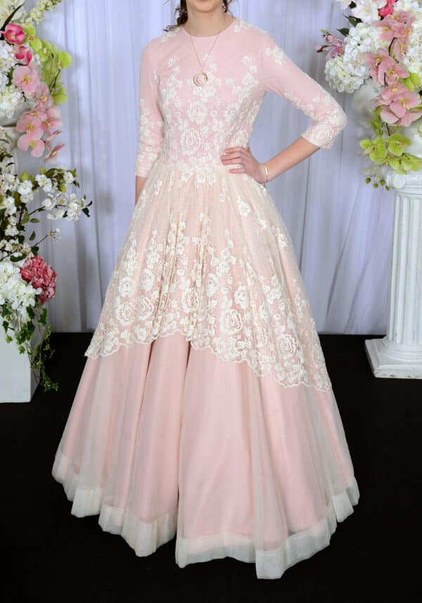 Beautiful Dusty Pink Exquisite Gown for Sale