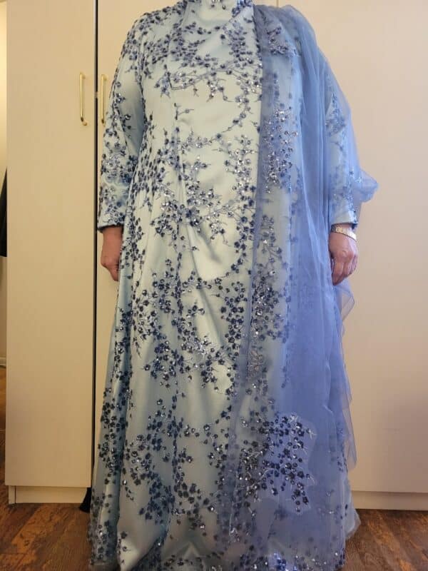 Gorgeous Light Blue Mother of the Bride Gown for sale