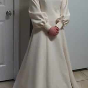 Magnificent detailed custom made gown for sale or rent