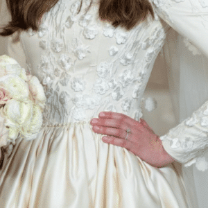 Bridal gown(silk taffeta) for sale