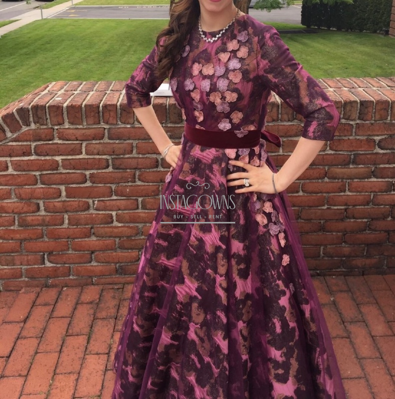 Beautiful Miri couture purple gown for sale