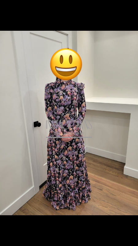 Beautiful Floral Gown For Rent