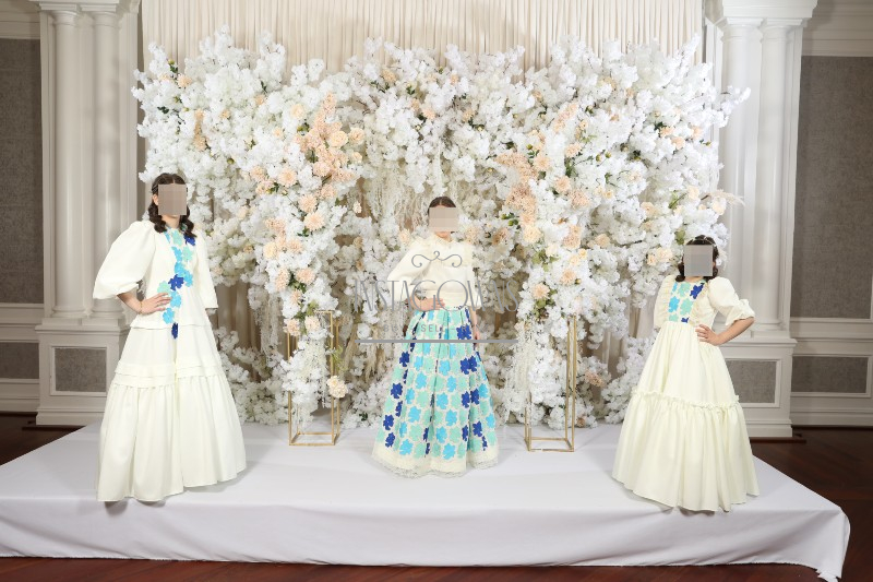 3 Beautiful Custom-Made Girls Gowns for Sale