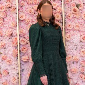 Stunning hunter green gown available for sale or rent