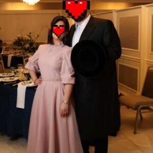 Dreamy mauve pink exquisite gown for sale