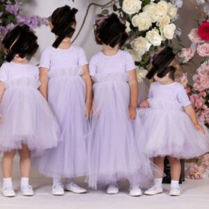 Adorable Girls Lavender Tulle Gowns for Sale