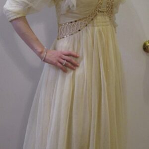Gorgeous Zimmerman Ivory/Gold sister of the bride gown for sale or rent