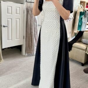 Gattinolli Couture – Elegant Black and White Evening gown.