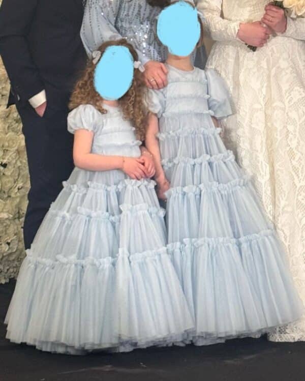 Gorgeous light blue Madame Fifi gowns for sale