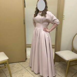 Beautiful custom soft pink gown for sale or rent