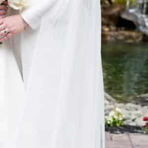 Magnificent custom made white gown for sale