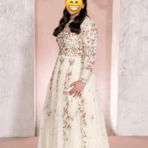 Stunning Floral Needle and Thread Gown for sale