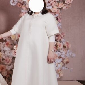 Beautiful custom white maternity gown for sale or rent