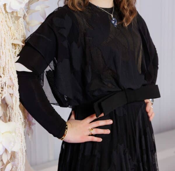 Designer Sister of the bride black dress for sale