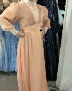 Beautiful custom pink/peach gown for sale