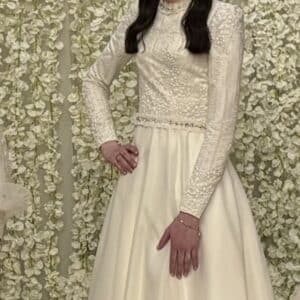 Elegant Ivory custom gown for sale or rent