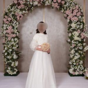 magnificent white sister of the bride gown w/a very nice detailed finish for sale