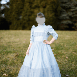 Youthful girl's blue gown for sale or rent