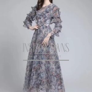 Gorgeous Flowy Floral Gown for Sale