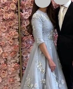 Raquel light blue gown for sale size 0/2