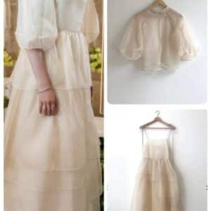 Unique designer 2 piece gown