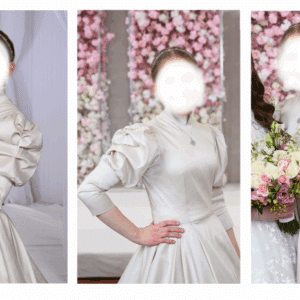 Beautiful Latte color Tafetta Exquisite gown
