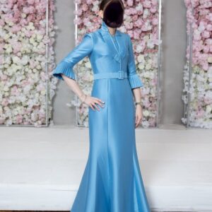 Elegant Blue Badgley Mischka gown for sale