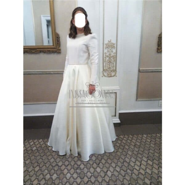 Semi-custom Ivory gown for rent or sale