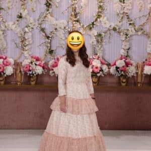 custom Pink preteen gown for sale
