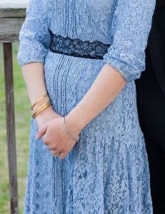 Stunning Self portrait light blue lace dress for Rent