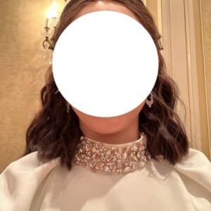 Beautiful custom white gown for sale
