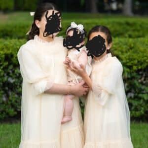 2 Nelly stella Cream/Peach dresses for sale