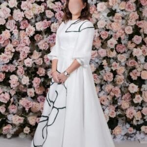 Sister of the Bride Custom White Gown for Sale