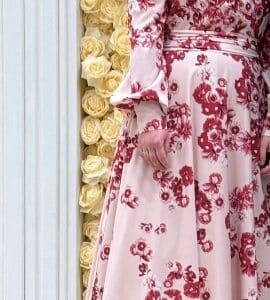 Stunning pink Raquel gown for sale