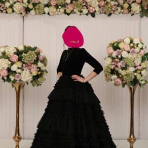 Black Velvet gown for woman/ girl for sale