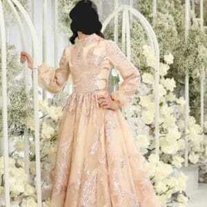 Beautiful Custom Made designer pink Gown for Sale