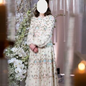 Majestic Embroidered Tulle Sister of Bride Evening Dress for sale or rent