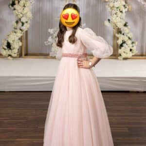 Beautiful Pink Designer Girls Gown For sale
