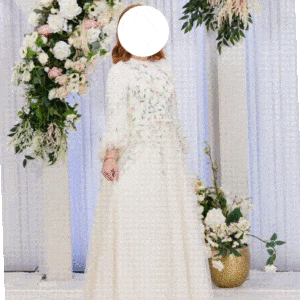 Magnificent Beaded Off white gown to sell
