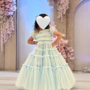 magnificent light blue gown for rent or sale