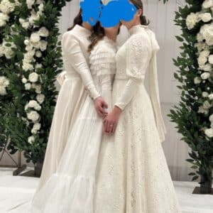 Beutiful ivory sister of the bride gowns