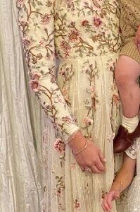 Cream Needle & Thread Gown for Sale