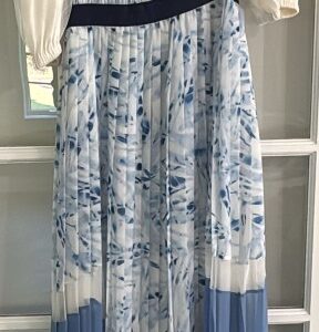 blue and white BCBG gown for sale