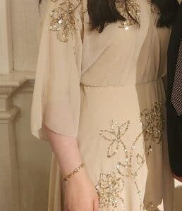 Elegant Neutral color gown for sale